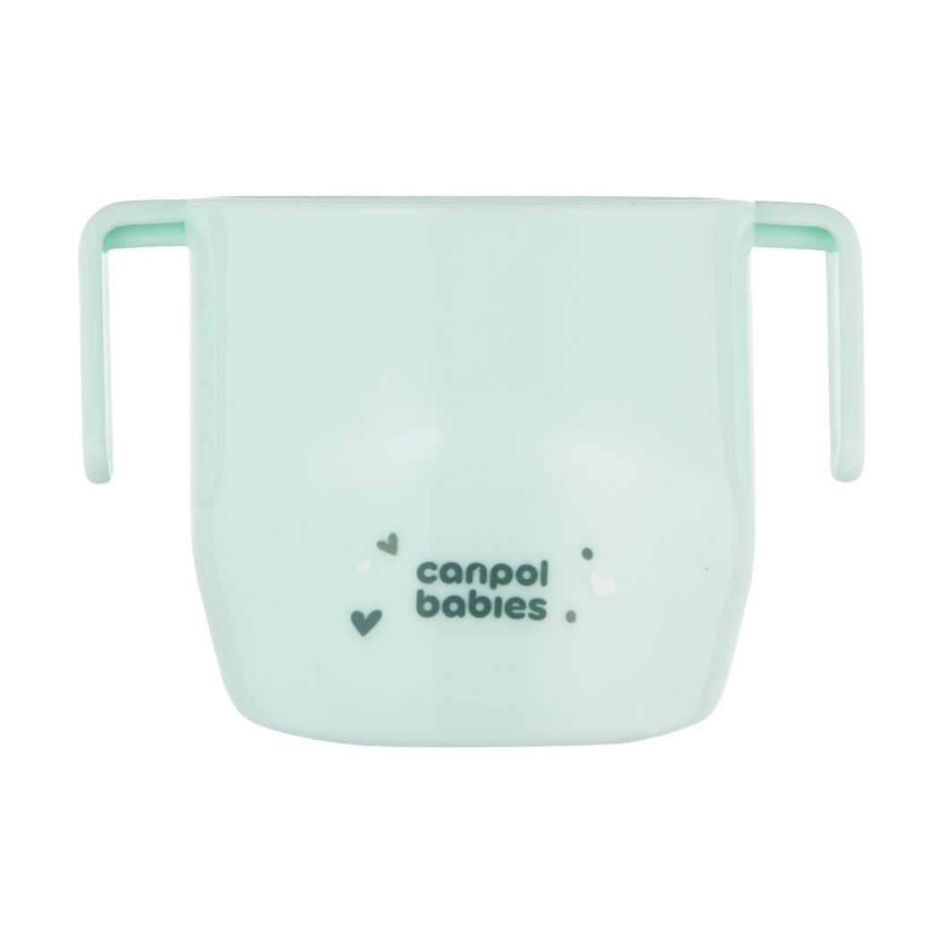 Кружка для навчання самостійного пиття Canpol Babies Training Cup бірюзова, від 1 року, 180 мл (74/060_tur)
